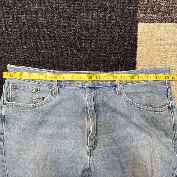 Levis 505 Relaxed Fit Jeans Mens 40X32 Blue Straight Denim Medium Wash - Picture 7 of 12